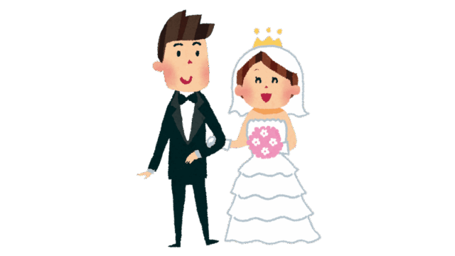 新郎新婦のイラスト